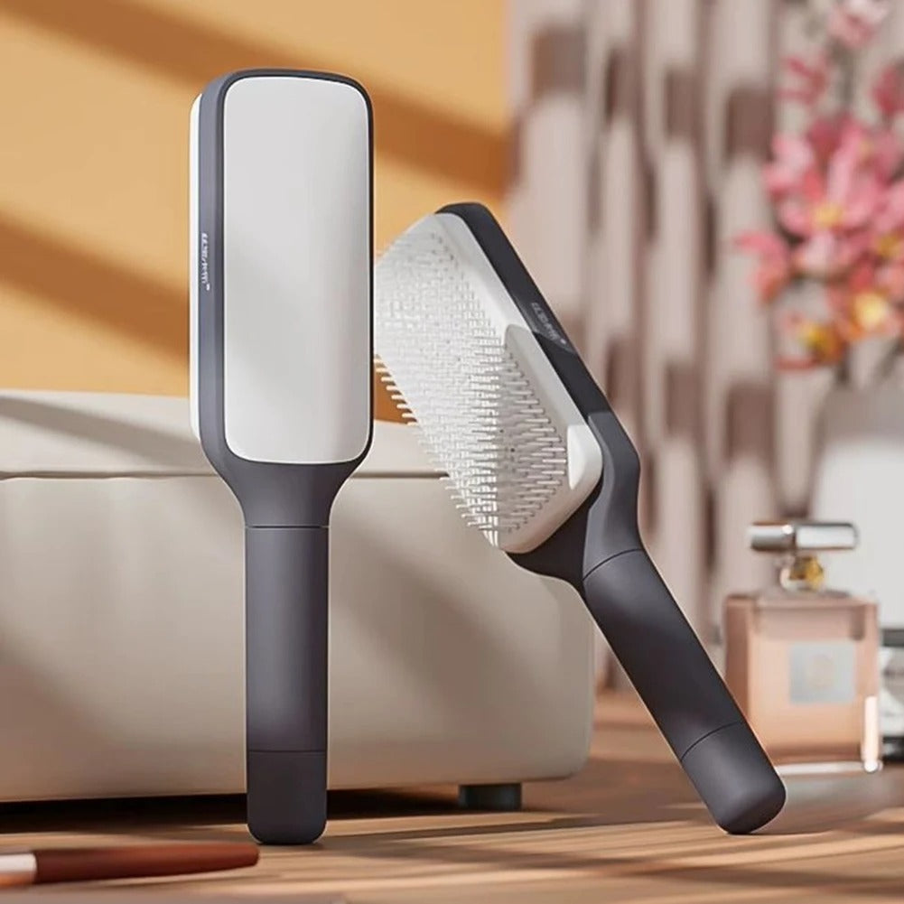 self cleaning hair brush