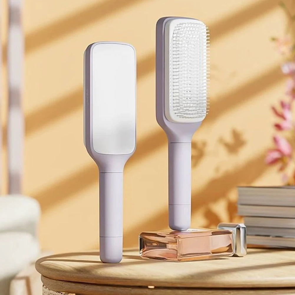 self cleaning hair brush